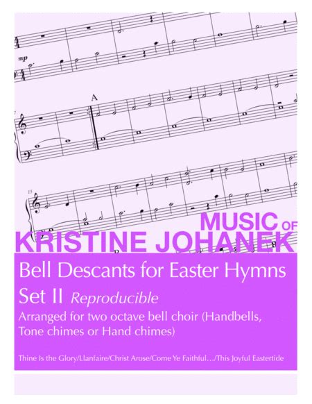 Bell Descants For Easter Hymns II (2 Octave Bells) Reproducible